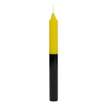 Vela Amarela e Preta Palito Comum Bicolor 1 Unidade Oração, Proteção e Uso Espiritual Vela Amarela e Preta Palito Comum Bicolor 1 Unidade Oração, Proteção e Uso Espiritual