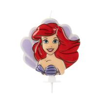 Vela Aniversário Ariel Pequena Sereia Princesas - 01 unid - Silverfestas