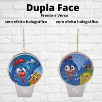 Vela Aniversário Dupla Face Para Bolo Festa Galinha