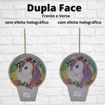 Vela Aniversário Dupla Face Para Bolo Festa Unicornio - Decore Artesanatos SP