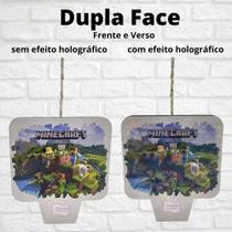 Vela Aniversário Dupla Face Para Bolo Mine Festa Craft