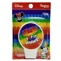 Vela Aniversário - Minnie Pop It - 01 UN - Regina - Rizzo