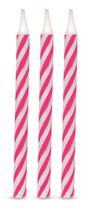 Vela Aniversário Palitinho Espiral Pink e Branco - 16 unid - Silverfestas