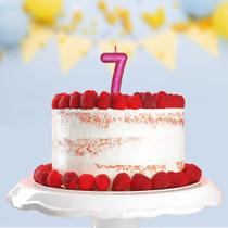 Vela Aniversário Puro Glitter Pink Nº 7 Com 1 Un. Vela Aniversário Puro Glitter Pink Nº 7 Com 1 Un.