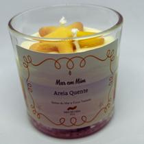 Vela Areia Quente 220g - Gotas do Mar e Coco Tostado Vela Areia Quente 220g - Gotas do Mar e Coco Tostado