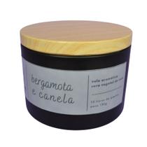 Vela Aromática 150g Bergamota e Canela Cera Vegetal de Coco