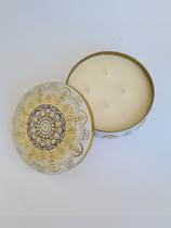 Vela aromática Artesanal latinha 4 pavíos