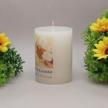 Vela Aromática Atrativa Artesanal - Aroma Flor de Algodão Vela Aromática Atrativa Artesanal - Aroma Flor de Algodão