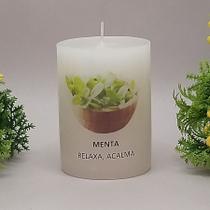 Vela Aromática Atrativa Artesanal - Aroma Menta Vela Aromática Atrativa Artesanal - Aroma Menta