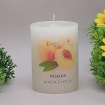 Vela Aromática Atrativa Artesanal - Aroma Pessego Vela Aromática Atrativa Artesanal - Aroma Pessego