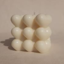 Vela Aromática Bubble Coração Perfumada Artesanal 130g