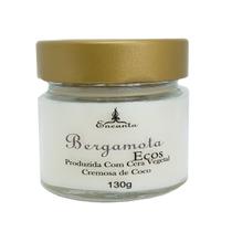 Vela Aromática Cera de Coco Bergamota Artesanal Perfumada 130gr
