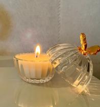 Vela aromática com Cera Vegetal de Cristal Butterfly- Lembrei de Você - Lembrei de Você