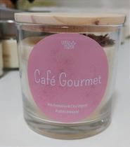 Vela Aromática de Café Gourmet 180g FLOWERS pavio de madeira