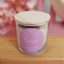 Vela Aromática de Cerejeira 180g FLOWERS pavio de algodão