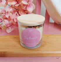Vela Aromática de Chá Branco 180g FLOWERS pavio de algodão