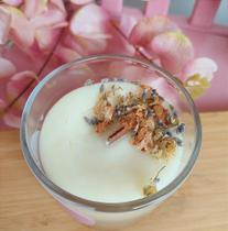 Vela Aromática de Chá Branco 180g FLOWERS pavio de madeira - Uma Maya