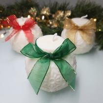 Vela Aromática de Natal Bola Natalina 240g Vela Aromática de Natal Bola Natalina 240g