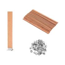 Vela Aromática DIY Com Pedaço De Madeira E Clip Para Fechar, Para Velas Artesanais De Óleo De Soja