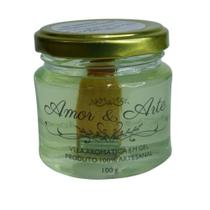 Vela Aromática Em Gel Artesanal Vidro 100G