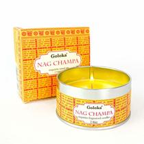 Vela Aromática em Lata Goloka NagChampa 70 gr Vegano