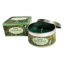 Vela Aromática em Lata Indiana Goloka Eucalipto 70gr Vegano Vela Aromática em Lata Indiana Goloka Eucalipto 70gr Vegano