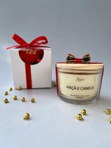 Vela Aromática Especial de Natal Perfumada Maçã e Canela 120g