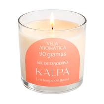 Vela aromática kalpa perfumada aroma sol de tangerina 90g aromaterapia Vela aromática kalpa perfumada aroma sol de tangerina 90g aromaterapia