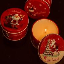 Vela Aromática Lata Natal 100g