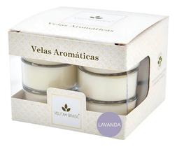 Vela Aromática Lavanda C/12 Mini Velas Aromatizadas Velitah
