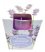 Vela aromatica mini vaso c/ castiçal em vidro ds-9701 lavanda - un