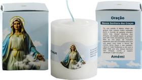 Vela Aromática Mix Santo - Nossa Senhora das Graças - Essência de Verbena