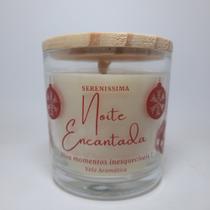 Vela Aromática Natal Encantado com Pavio de Algodão e Cera de Coco 200gr Essência Natal Perfumado