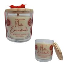 Vela Aromática Natal Encantado com Pavio de Algodão e Cera de Coco 200gr Essência Premium