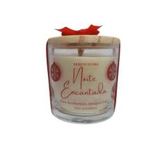 Vela Aromática Natal Encantado com Pavio de Algodão e Cera de Coco 200gr Essência Premium