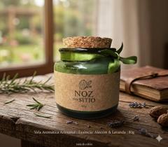 Vela Aromática Orgânica Premium Noz do Sítio 100g presente luxo Vela Aromática Orgânica Premium Noz do Sítio 100g presente luxo