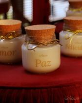 Vela Aromática Para Lembrancinha - Coleção Palavras - 170g