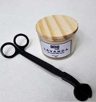 Vela Aromática Perfumada 100g + Tesoura para Pavio de Vela Vela Aromática Perfumada 100g + Tesoura para Pavio de Vela