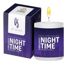 Vela Aromática Perfumada 60g - Night Time By Gi Barros - Chama de Ouro