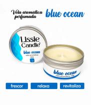 Vela Aromática Perfumada Aroma Blue Ocean 90g