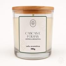 Vela aromática perfumada Cascas e Folhas 190G Vela aromática perfumada Cascas e Folhas 190G