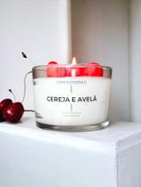 Vela Aromática Perfumada de Cereja e Avelã 120gr - Lumus Essence