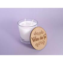 Vela Aromática Perfumada De Erva-doce Com Tampa De Madeira Vela Aromática Perfumada De Erva-doce Com Tampa De Madeira
