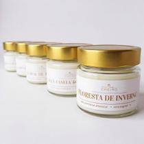 Vela Aromática Perfumada Vegetal 140G Vidro e Tampa Metálica