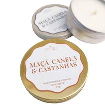 Vela Aromática Perfumada Vegetal 65G Metálica Com Tampa