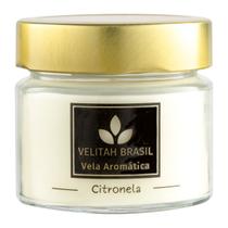 Vela Aromática Premium Citronela 140g 30h Velitah Brasil