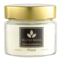 Vela Aromática Premium Floral 140g 30h Velitah Brasil