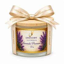 Vela Aromática Premium Lavanda 120g 100% Cera Vegetal de Coco - Janvory Vela Aromática Premium Lavanda 120g 100% Cera Vegetal de Coco - Janvory