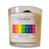Vela Aromática Sete Chakras em Copo de Whisky 200g - Carambola Vela Aromática Sete Chakras em Copo de Whisky 200g - Carambola