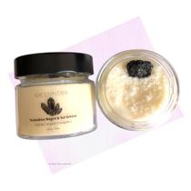 Vela Aromática Turmalina Sal Grosso Limpeza Energética 150g Vela Aromática Turmalina Sal Grosso Limpeza Energética 150g